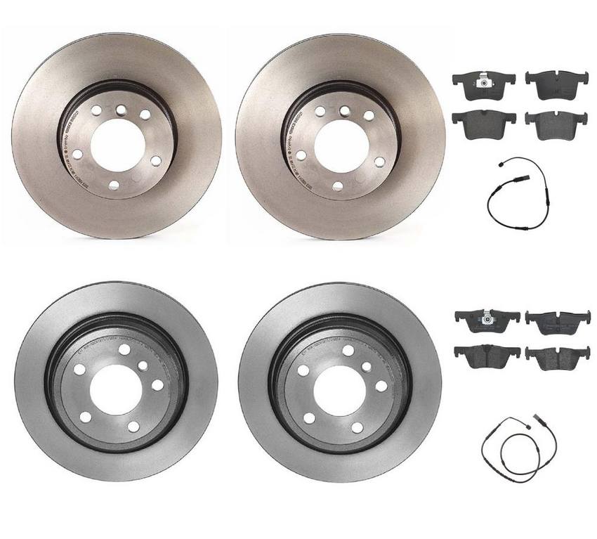 BMW Brembo Brake Kit - Pads &  Rotors Front and Rear (312mm/300mm) (Low-Met) 34356792292 - Brembo 1632216KIT